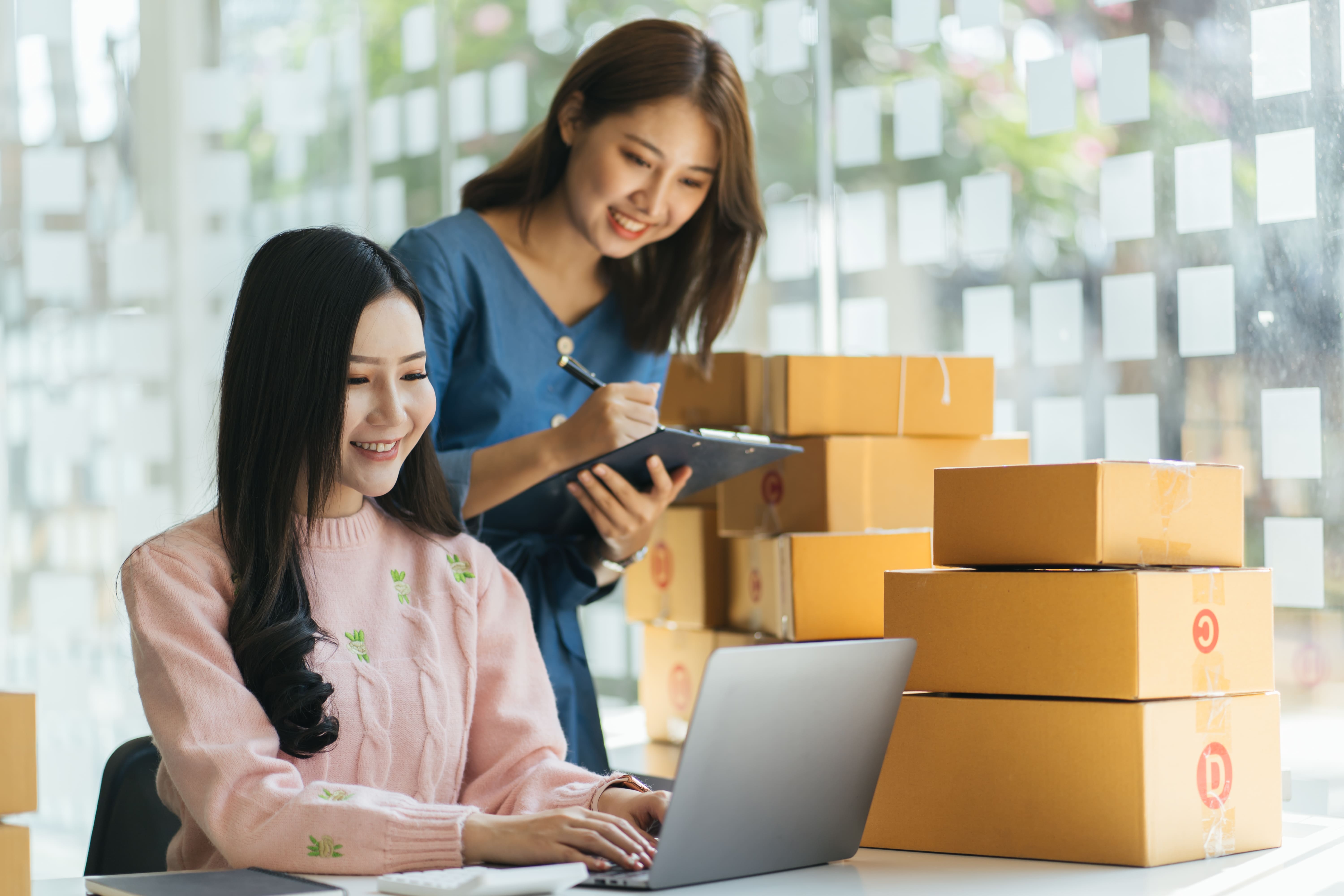 Sourcing documents and product samples prepared for supplier communication